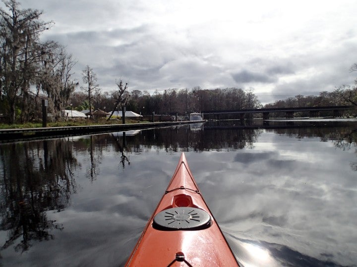 Kayak view in Trout Creek