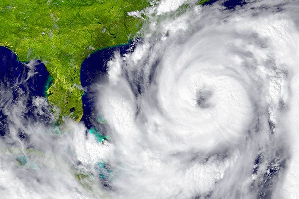 Hurricane off Florida coast