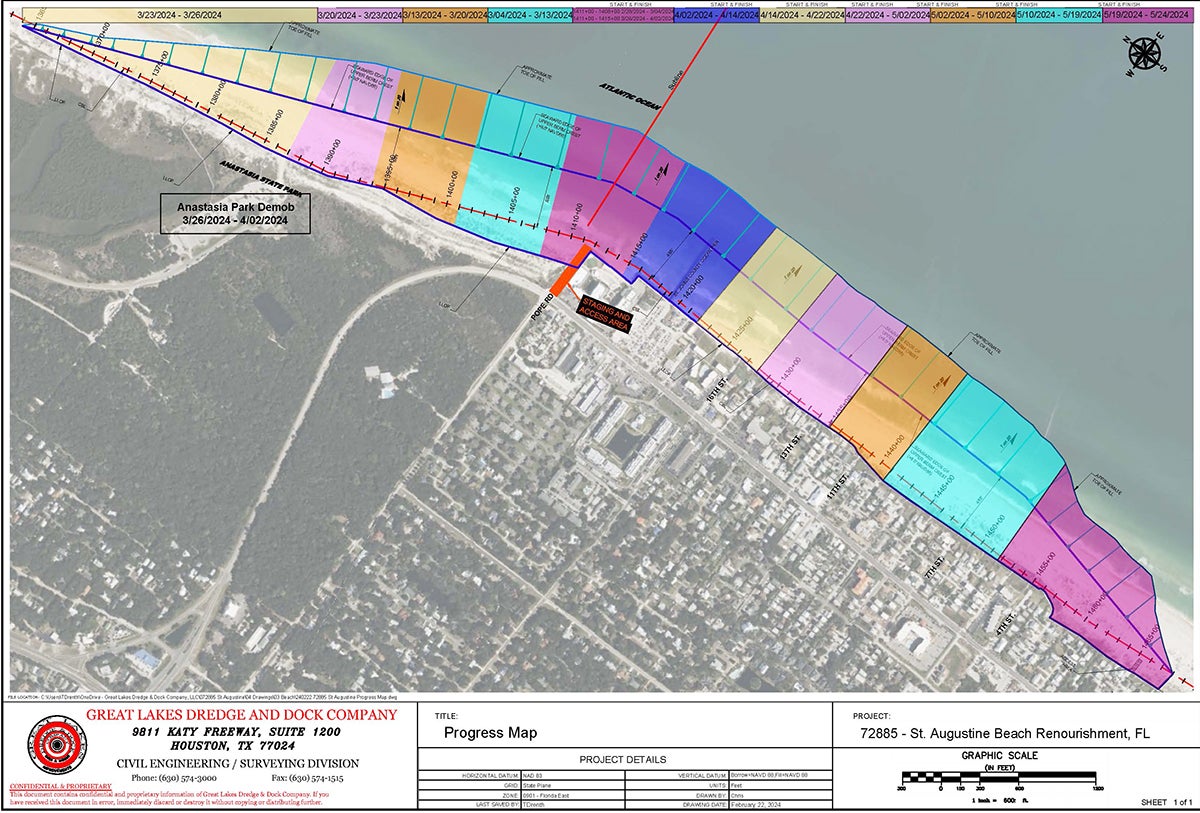 USACE Jacksonville Begins Mobilization for St. Augustine Beach