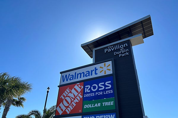 The Pavilion shopping center at Durbin Park