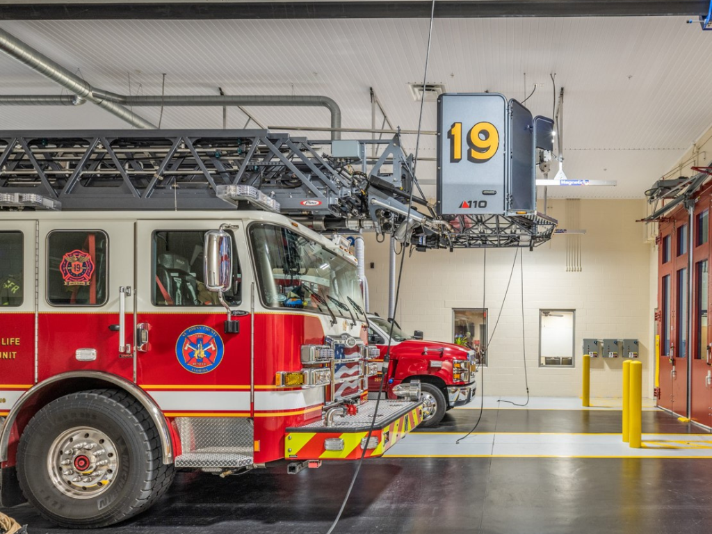 St. Johns County ladder fire truck