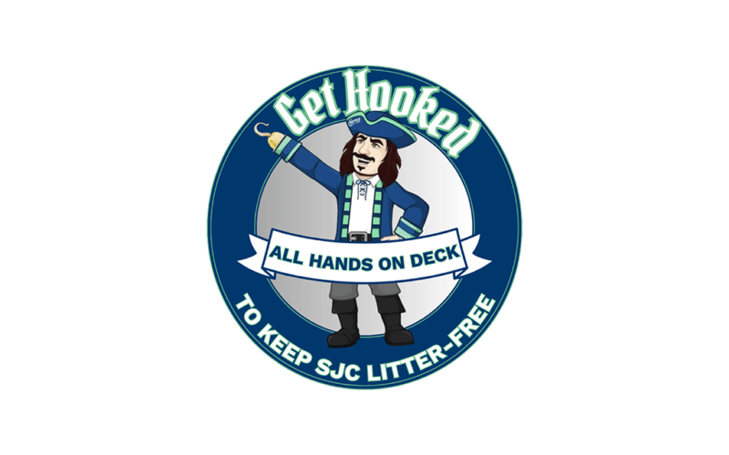 Get Hooked campaign logo with Captain Reducio
