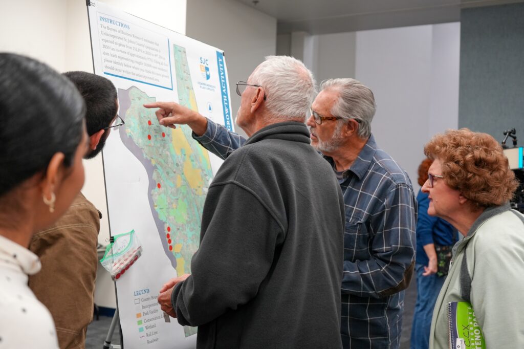 Photo: Members of the public take part in the Comprehensive Plan and Strategic Plan public meeting held on Feb. 20, 2024.