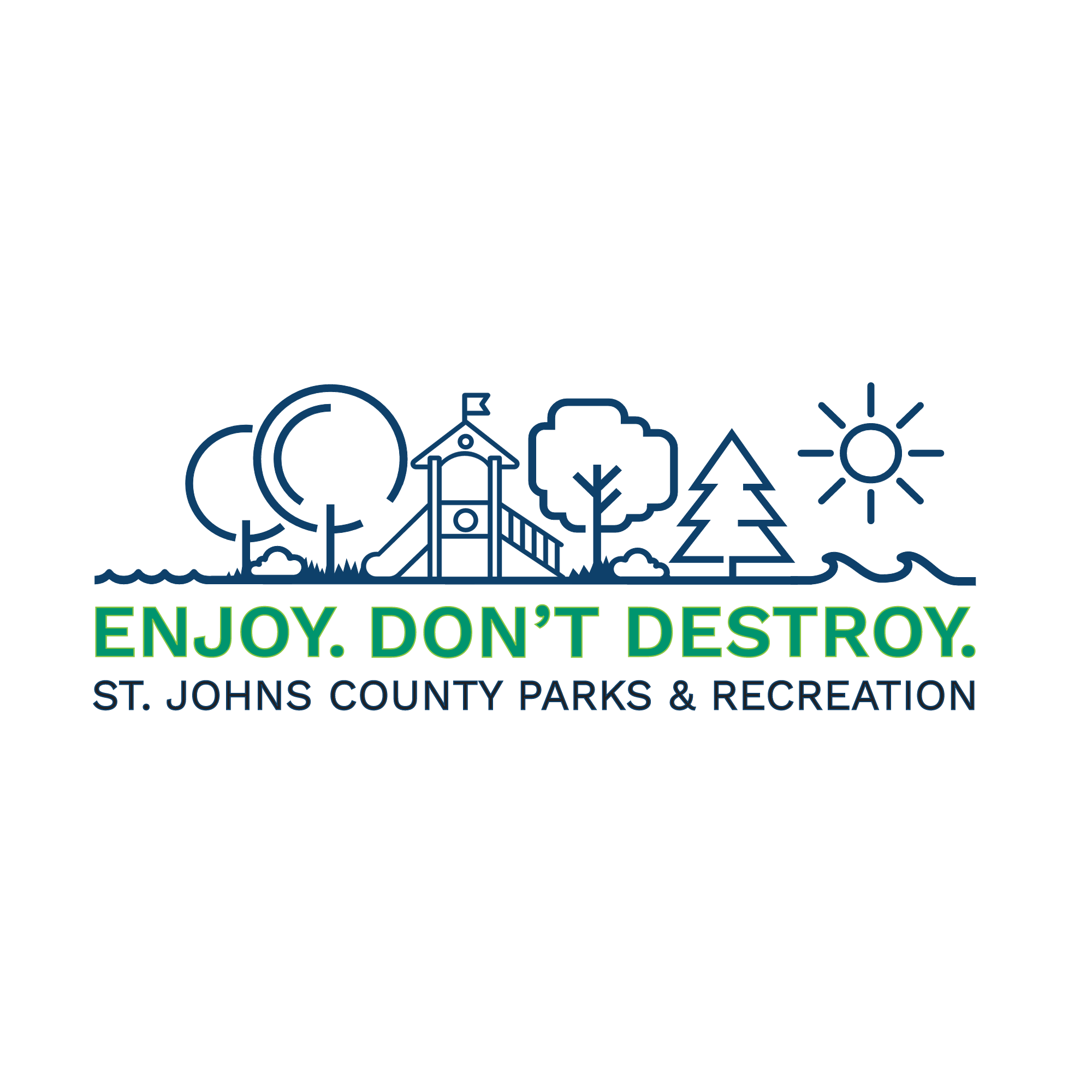 Campaign logo for Enjoy, Don't Destroy anti-vandalism initiative.