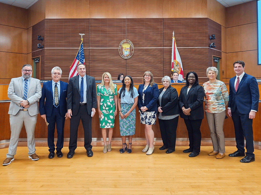 Commissioner Krista Joseph, District 4; Representatives from the Clerk of Court and Comptroller’s Office, including Brandon Patty, Clerk of the Circuit Court and Comptroller recognizing Juror Appreciation Week.