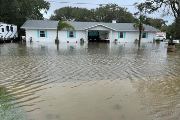 Home in the North Beach area flooded after storms