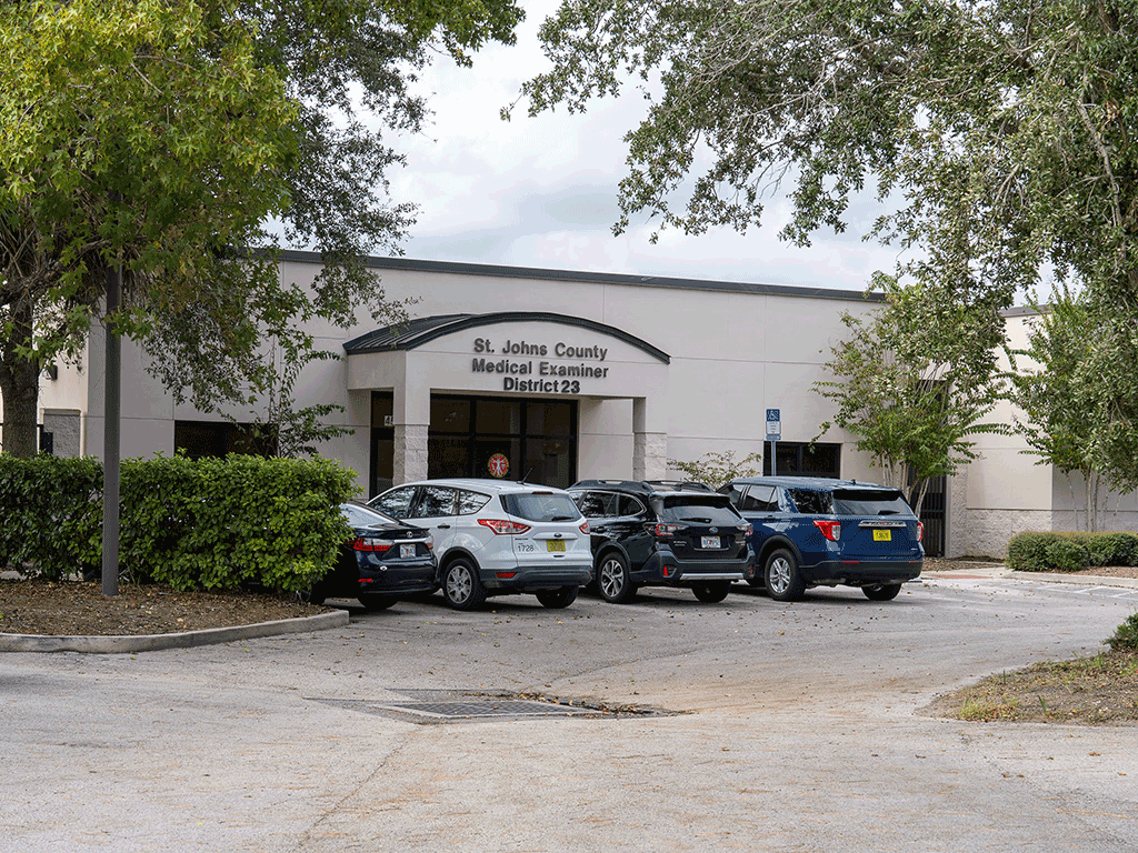 Exterior of St. Johns County Medical Examiner District 23 office.