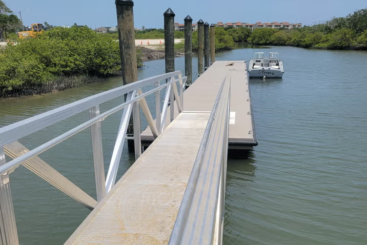 Picture of the completed Butler West Boat Ramp