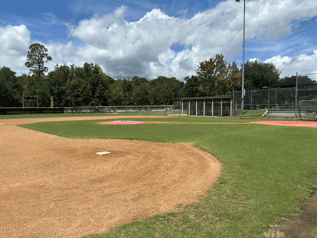 A baseball field.