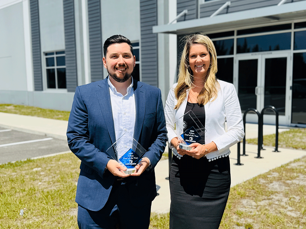 Sam Camp, Senior Project Manager for the St. Johns County Economic Development Department and Heidi Jameson, Senior Director of Business Development for JAXUSA Partnership