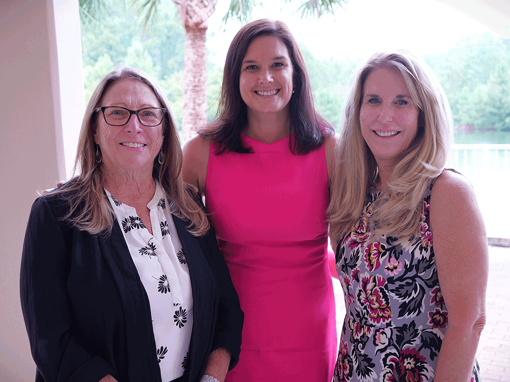 Commissioner Sarah Arnold, Co-Chair Schuyler Siefker, and Co-Chair-Patti Greenough
