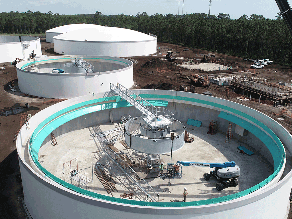 An ariel of the 207 water reclamation facility