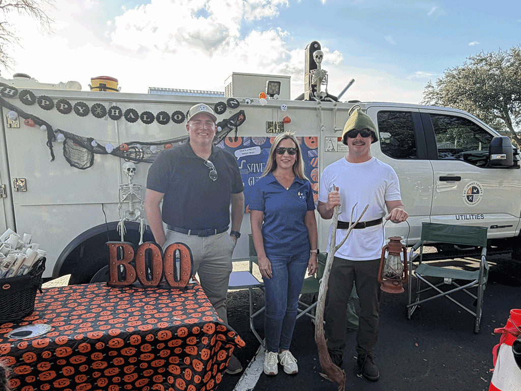 Official source image for Utilities Department Connects with Families at Osceola Elementary Trunk-or-Treat